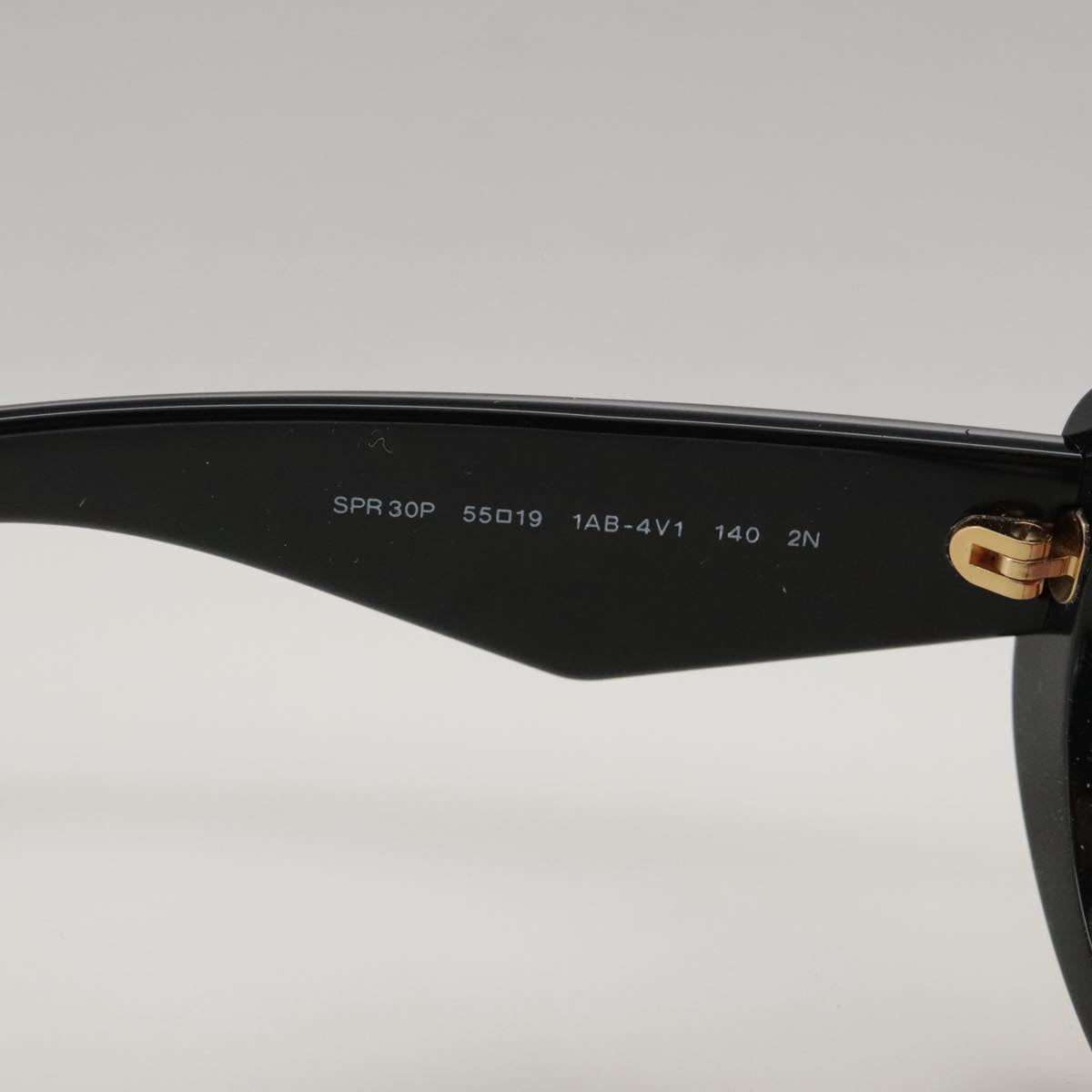 PRADA Sunglasses plastic Black Auth yk15947