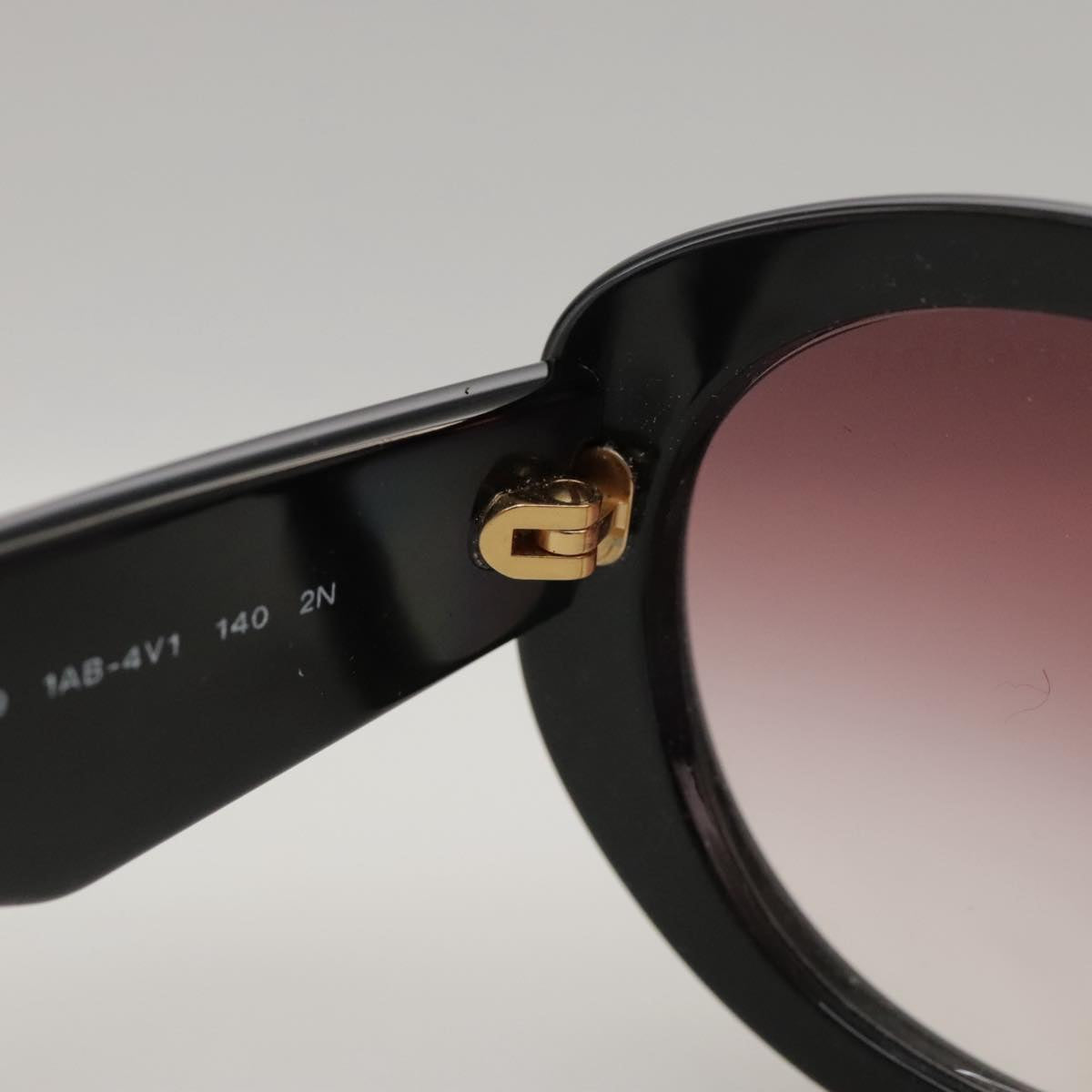 PRADA Sunglasses plastic Black Auth yk15947