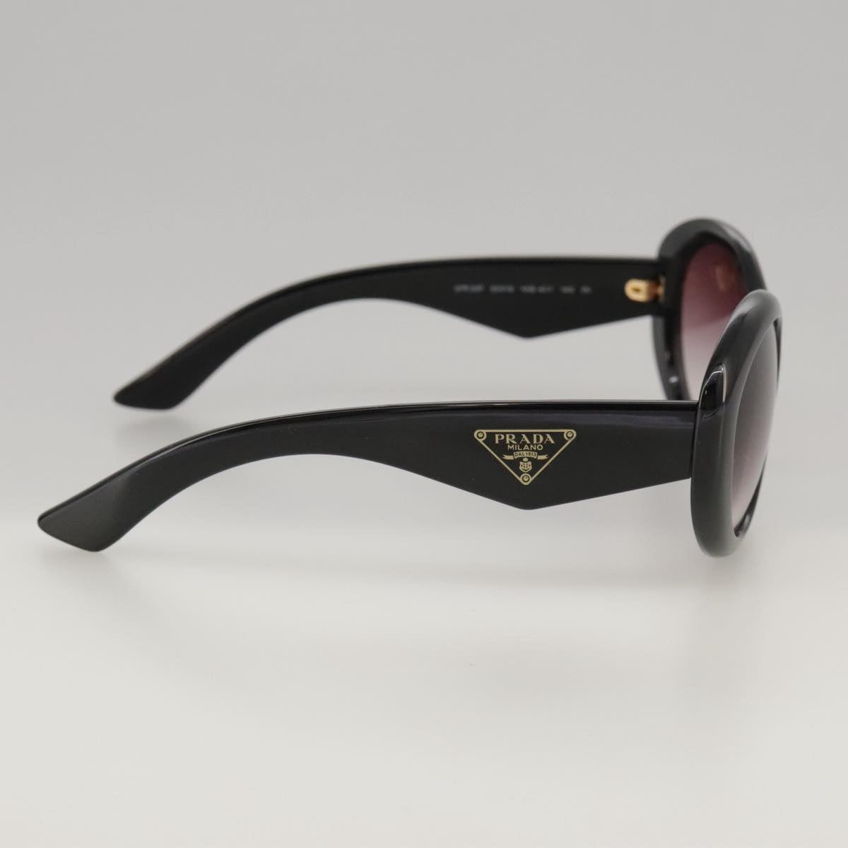 PRADA Sunglasses plastic Black Auth yk15947