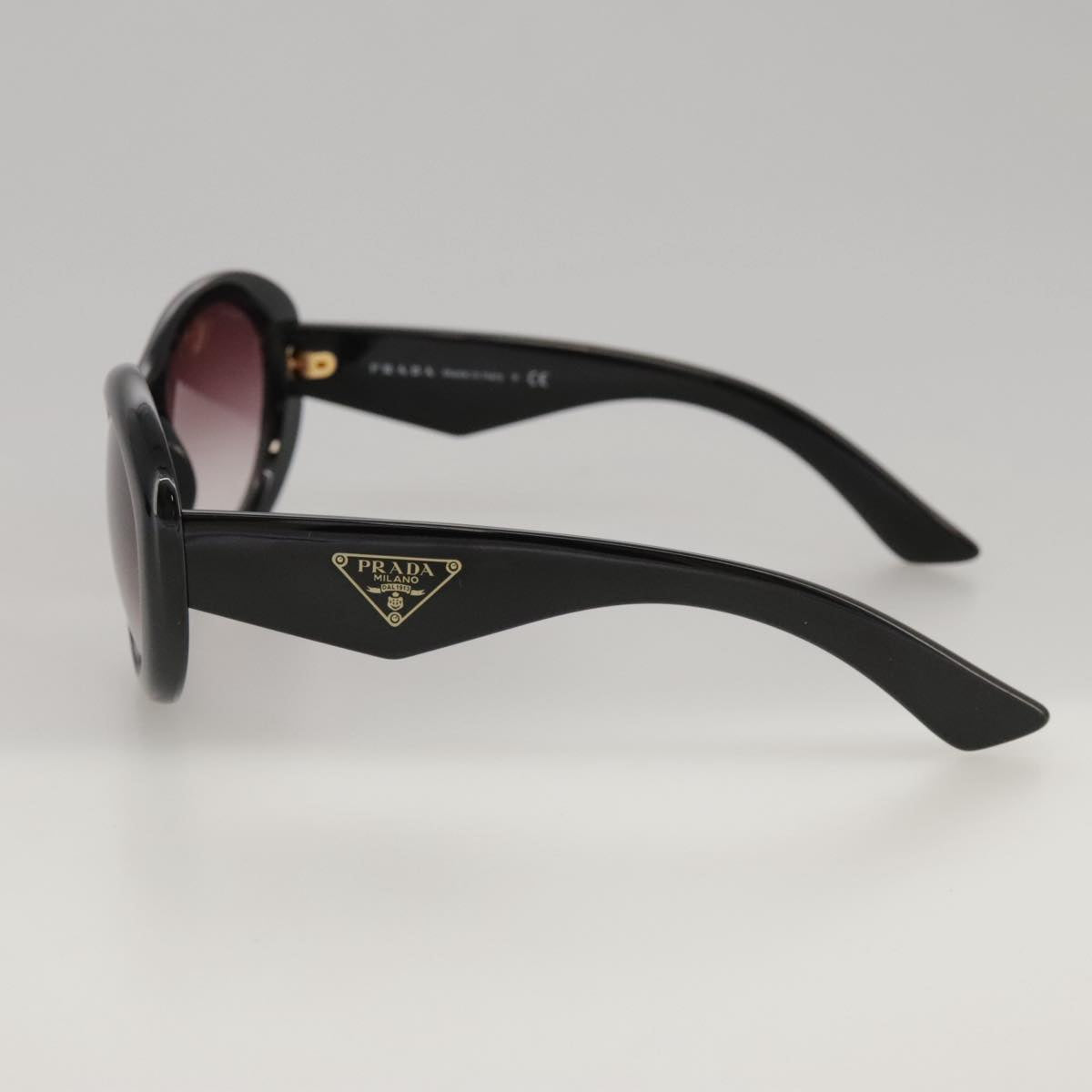 PRADA Sunglasses plastic Black Auth yk15947