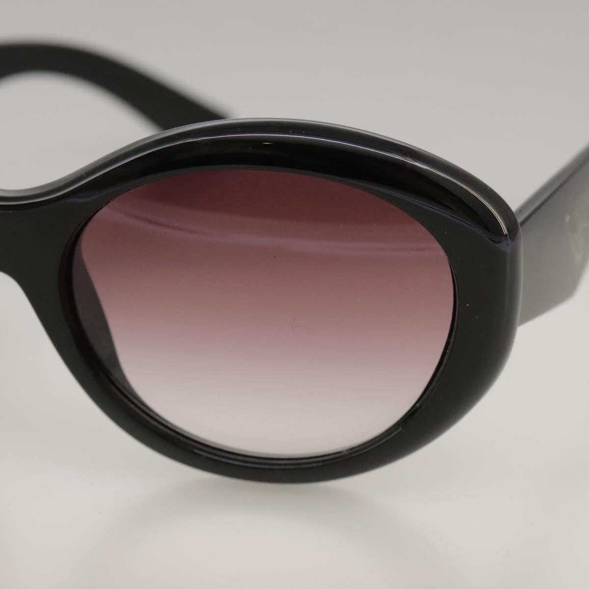 PRADA Sunglasses plastic Black Auth yk15947