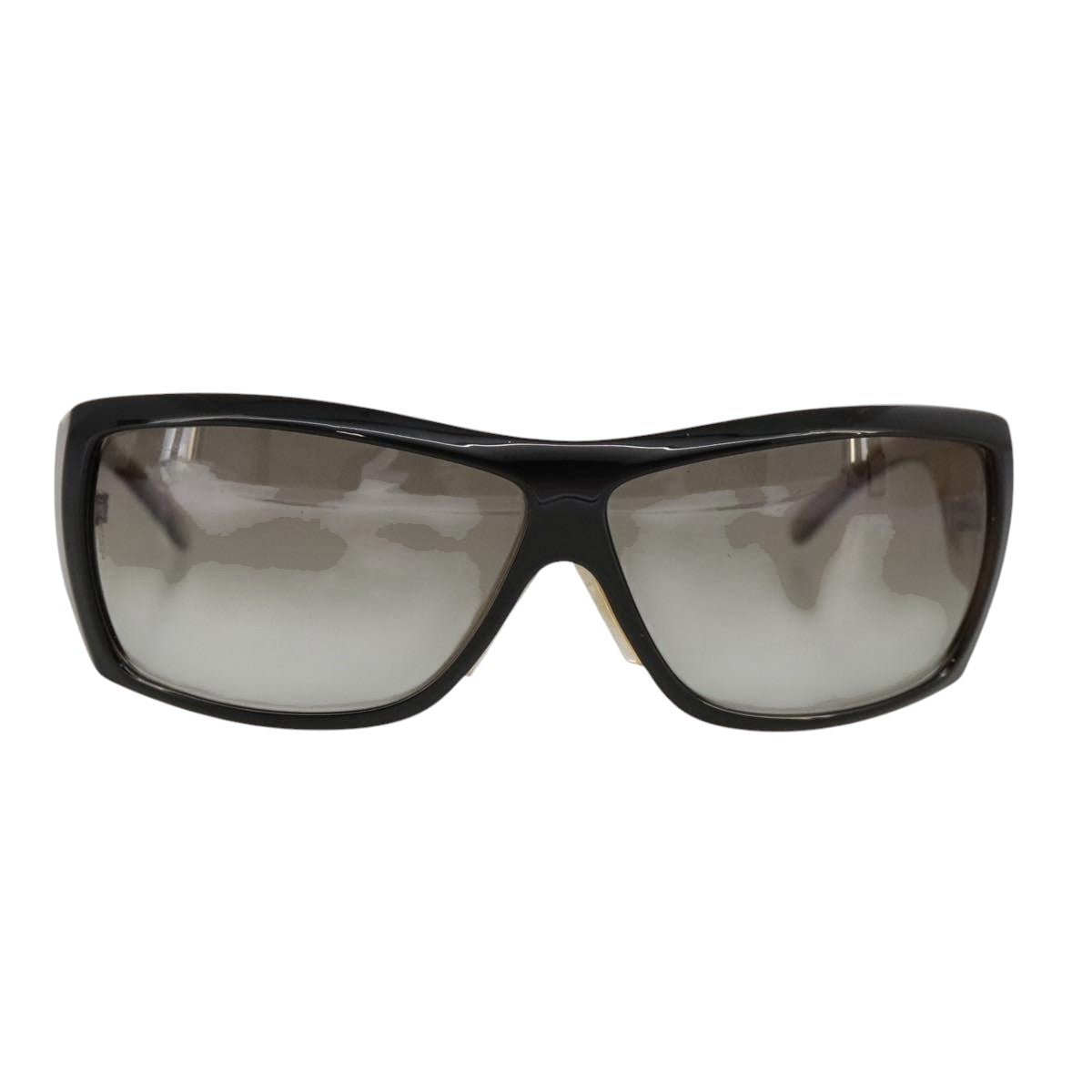 CHANEL Sunglasses plastic Black CC Auth yk15949