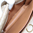 CELINE Macadam Canvas Shoulder Bag Beige Gold Auth yk15952-10