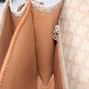 CELINE Macadam Canvas Shoulder Bag Beige Gold Auth yk15952-21
