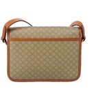 CELINE Macadam Canvas Shoulder Bag Beige Gold Auth yk15952-2