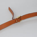 CELINE Macadam Canvas Shoulder Bag Beige Gold Auth yk15952-8