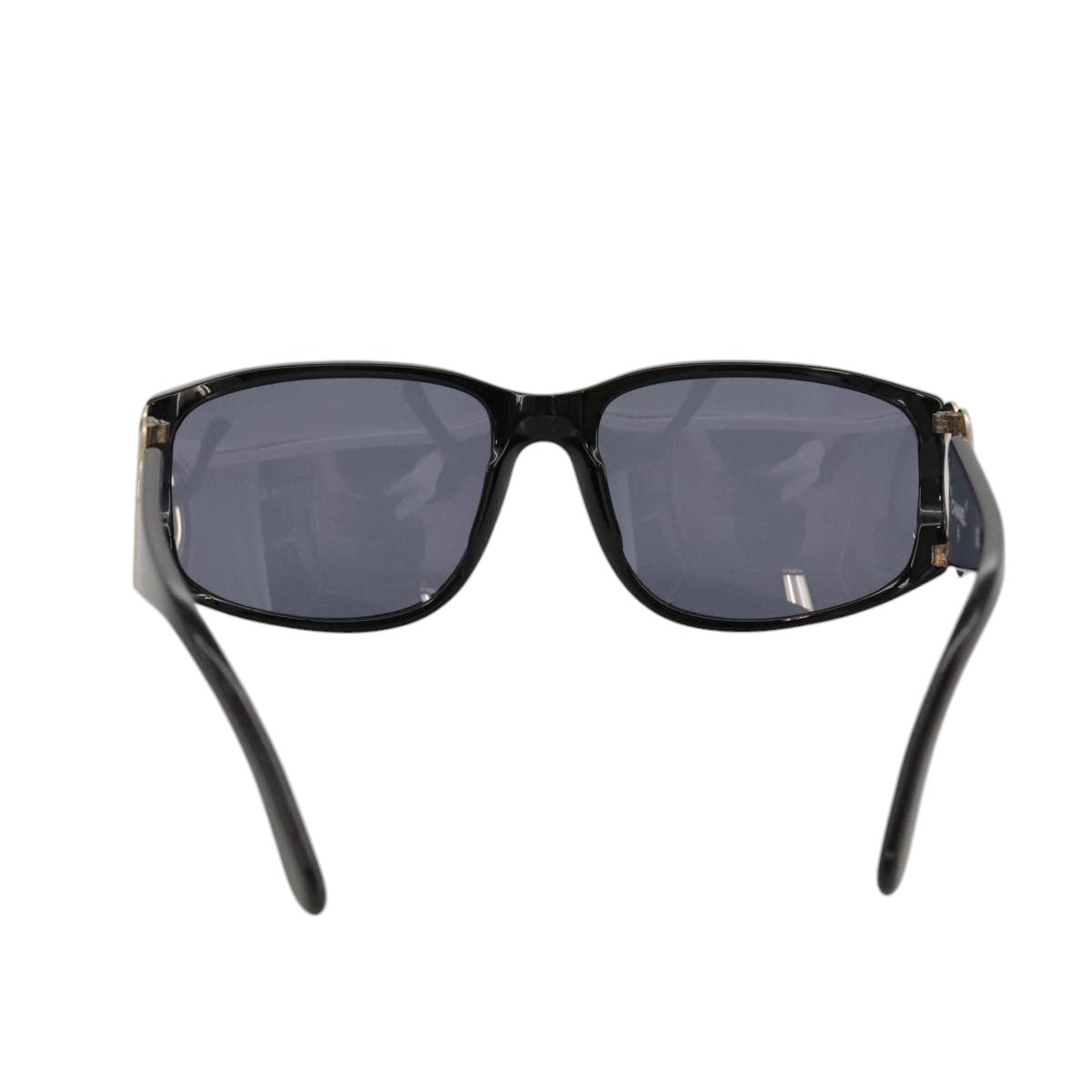 CHANEL Sunglasses plastic Black CC Auth yk15965