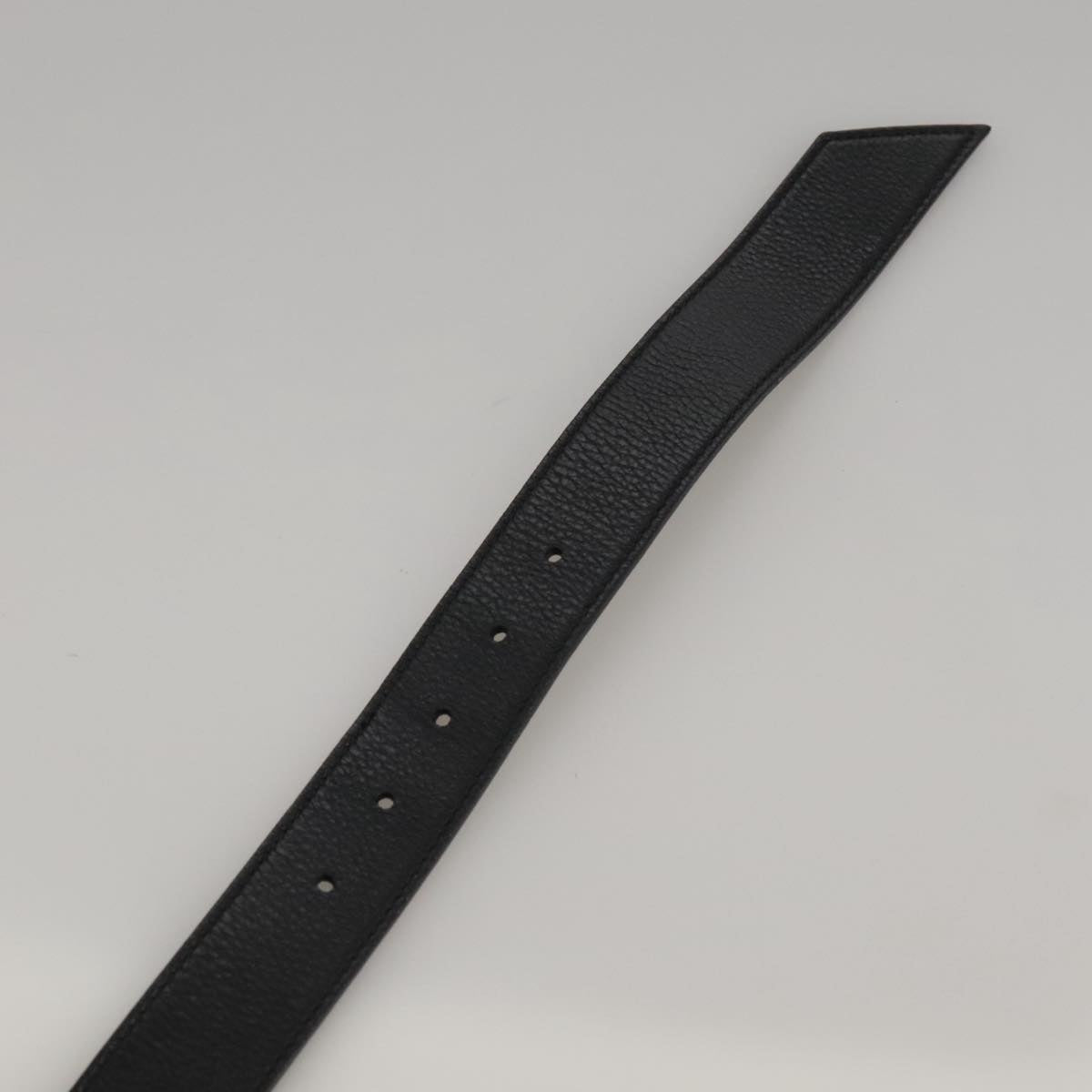 Christian Dior Belt Leather 37"" Black Auth yk15977