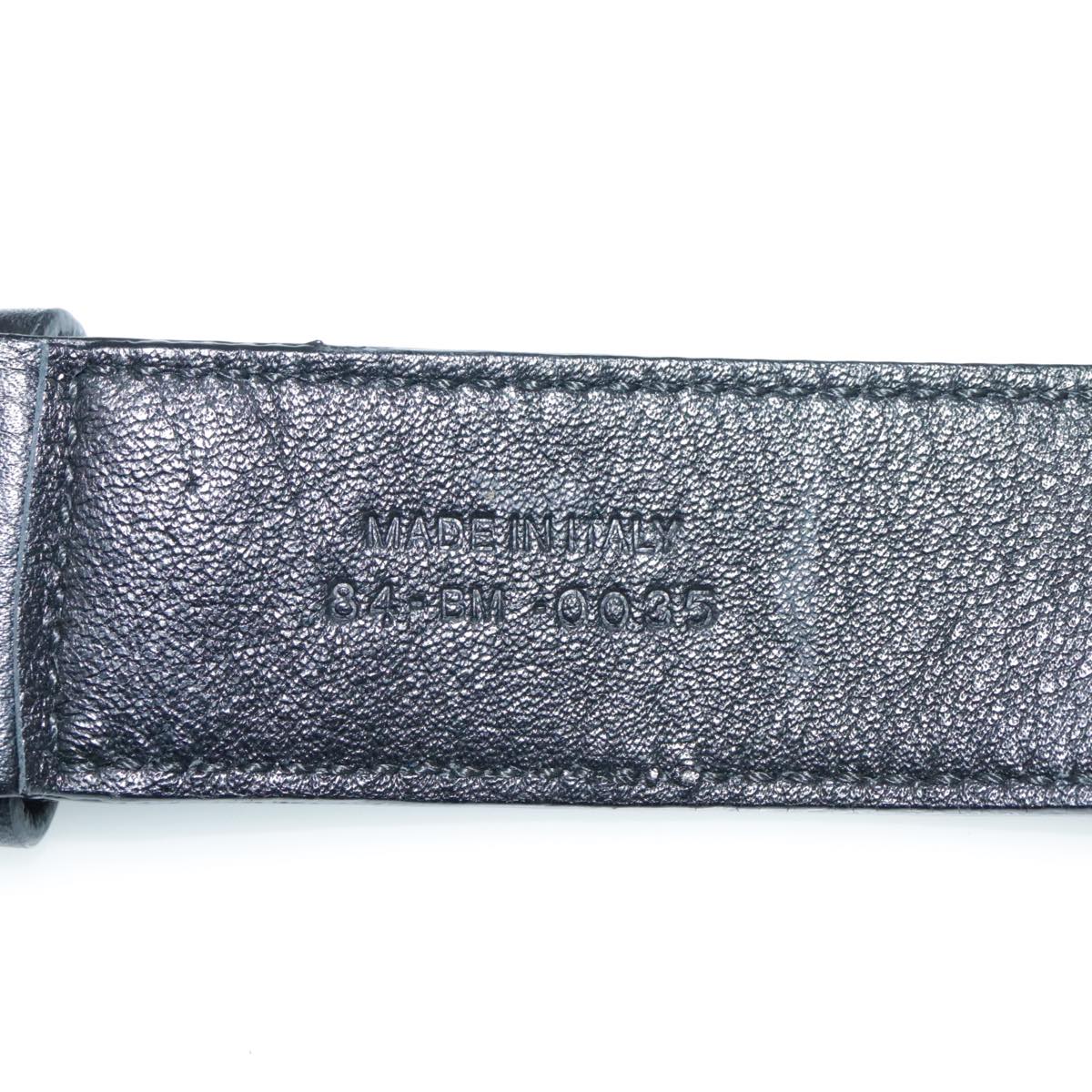 Christian Dior Belt Leather 37"" Black Auth yk15977