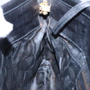 Salvatore Ferragamo Shoulder Bag Leather Black Gold Auth yk15984-18