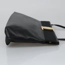Salvatore Ferragamo Shoulder Bag Leather Black Gold Auth yk15984-3