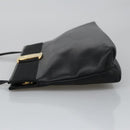 Salvatore Ferragamo Shoulder Bag Leather Black Gold Auth yk15984-4