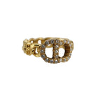 Christian Dior Ring metal Gold Auth yk15994-1