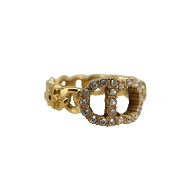 Christian Dior Ring metal Gold Auth yk15994