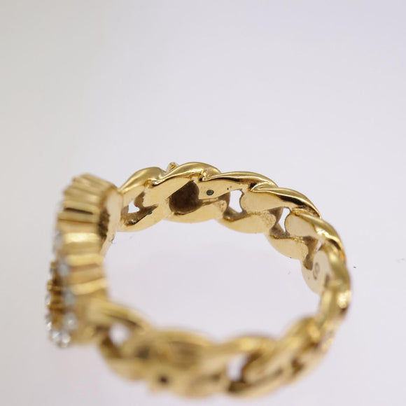 Christian Dior Ring metal Gold Auth yk15994