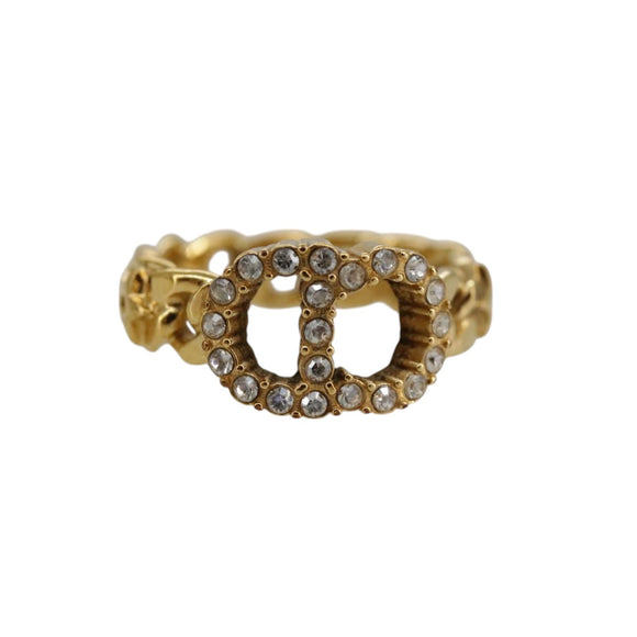 Christian Dior Ring metal Gold Auth yk15994