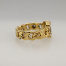 Christian Dior Ring metal Gold Auth yk15994-4