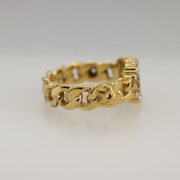 Christian Dior Ring metal Gold Auth yk15994