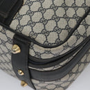 GUCCI GG Supreme Travel Case PVC Leather Navy Gold Auth yk16004-16