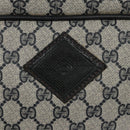 GUCCI GG Supreme Travel Case PVC Leather Navy Gold Auth yk16004-19