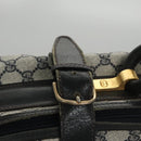 GUCCI GG Supreme Travel Case PVC Leather Navy Gold Auth yk16004-20