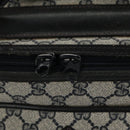 GUCCI GG Supreme Travel Case PVC Leather Navy Gold Auth yk16004-23