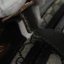 GUCCI GG Supreme Travel Case PVC Leather Navy Gold Auth yk16004-8