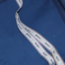 GUCCI GG Supreme Travel Case PVC Leather Navy Gold Auth yk16004-25