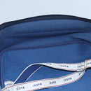 GUCCI GG Supreme Travel Case PVC Leather Navy Gold Auth yk16004-27