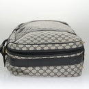 GUCCI GG Supreme Travel Case PVC Leather Navy Gold Auth yk16004-4