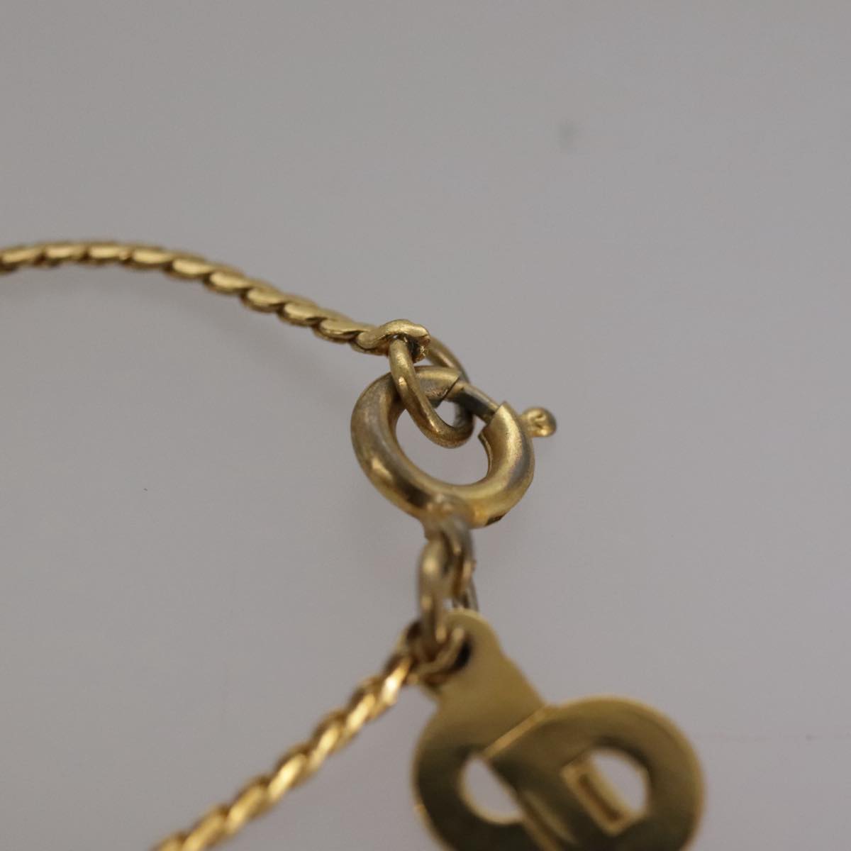 Christian Dior Necklace metal Gold Auth yk16005