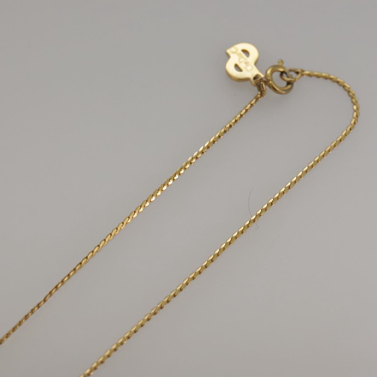 Christian Dior Necklace metal Gold Auth yk16005