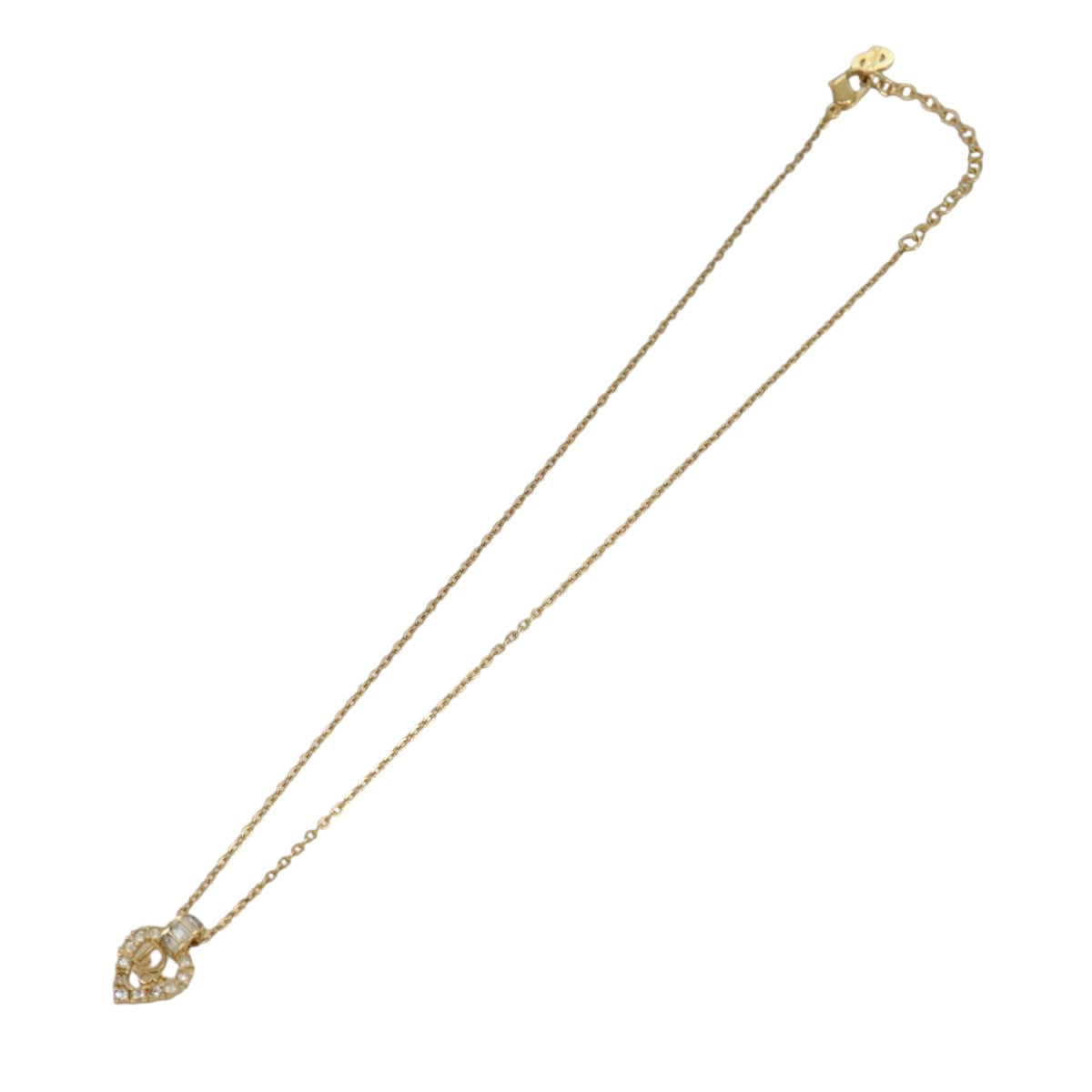 Christian Dior Necklace metal Gold Auth yk16006