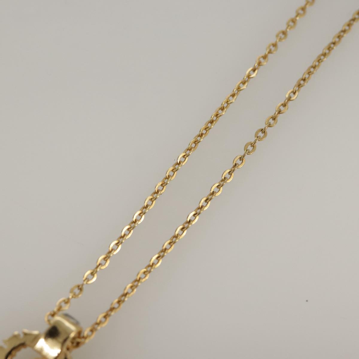 Christian Dior Necklace metal Gold Auth yk16006