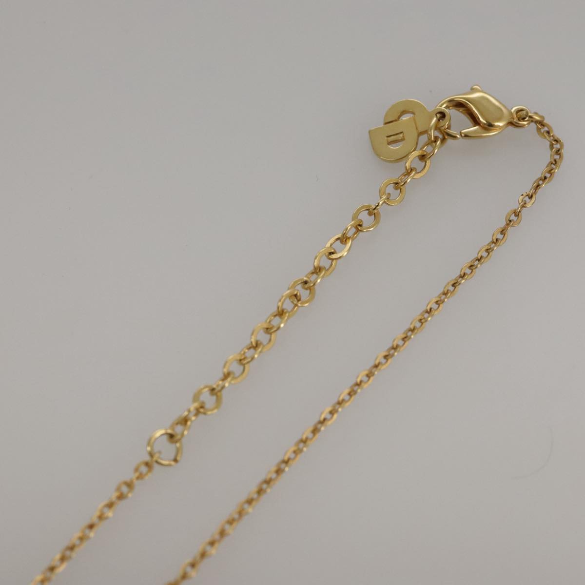 Christian Dior Necklace metal Gold Auth yk16006