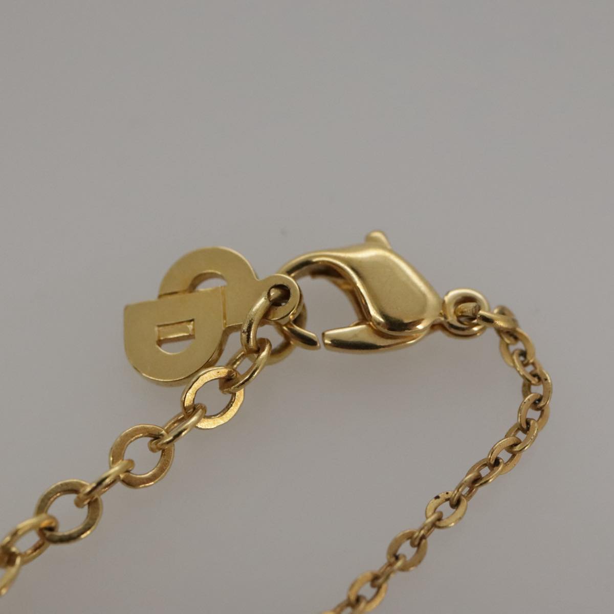 Christian Dior Necklace metal Gold Auth yk16006