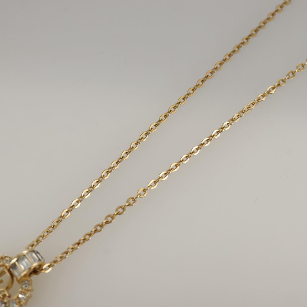 Christian Dior Necklace metal Gold Auth yk16006