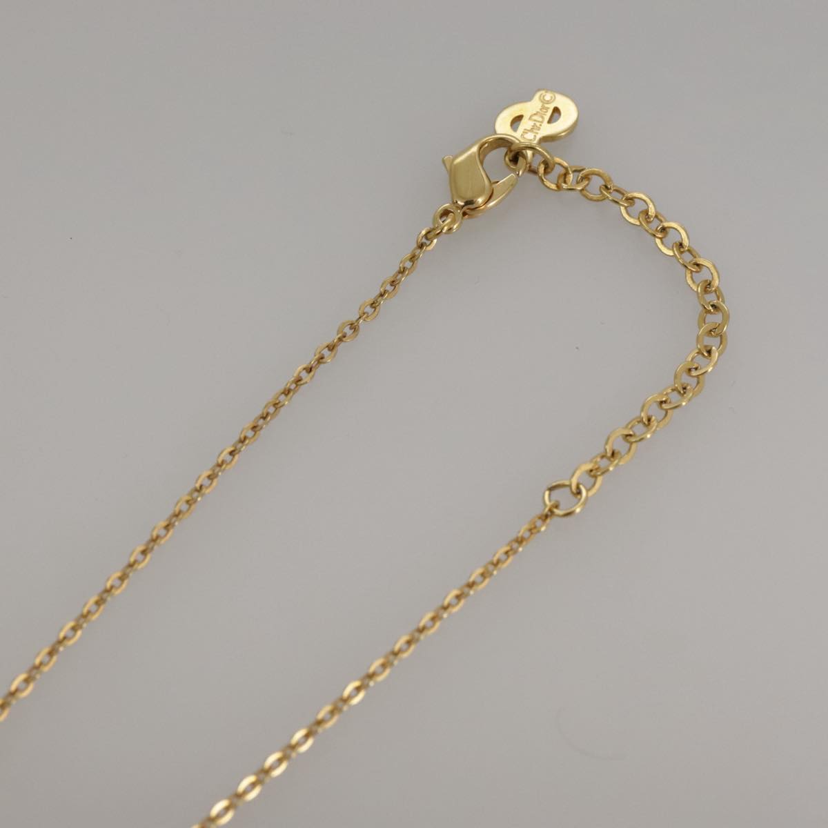 Christian Dior Necklace metal Gold Auth yk16006