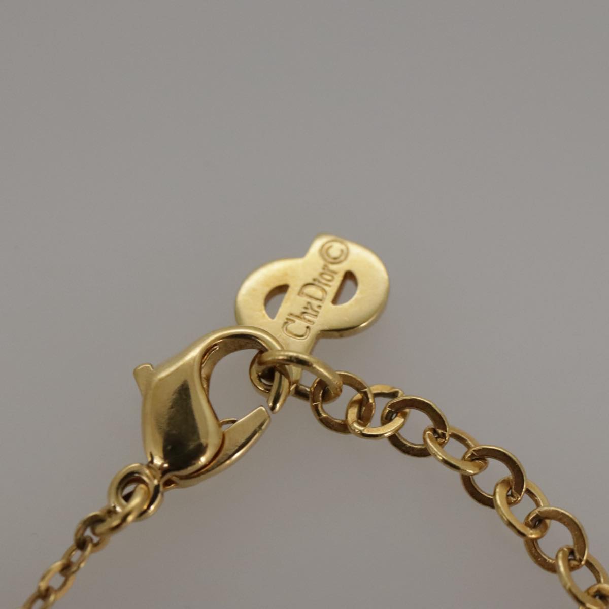 Christian Dior Necklace metal Gold Auth yk16006