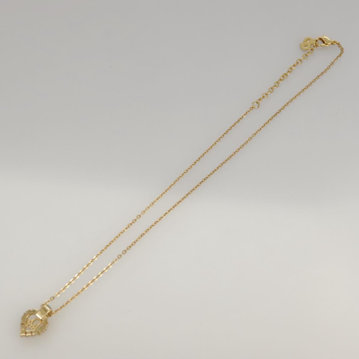 Christian Dior Necklace metal Gold Auth yk16006