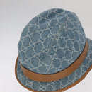 GUCCI GG Canvas Hat Denim L Blue Auth yk16007V-5