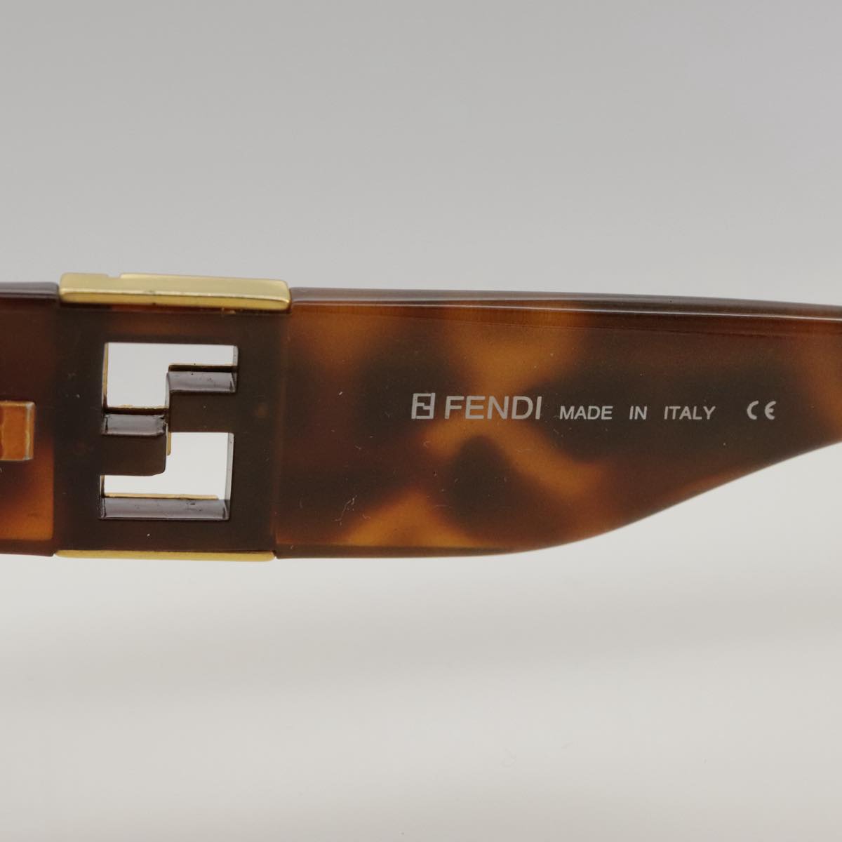 FENDI Sunglasses plastic Brown Auth yk16009