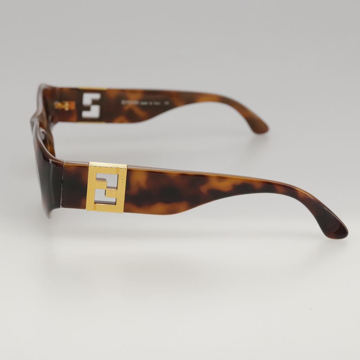 FENDI Sunglasses plastic Brown Auth yk16009