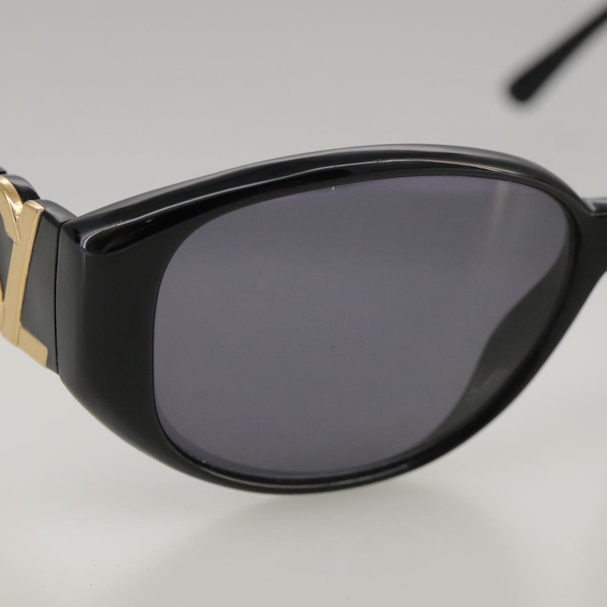 SAINT LAURENT Sunglasses plastic Black Auth yk16011