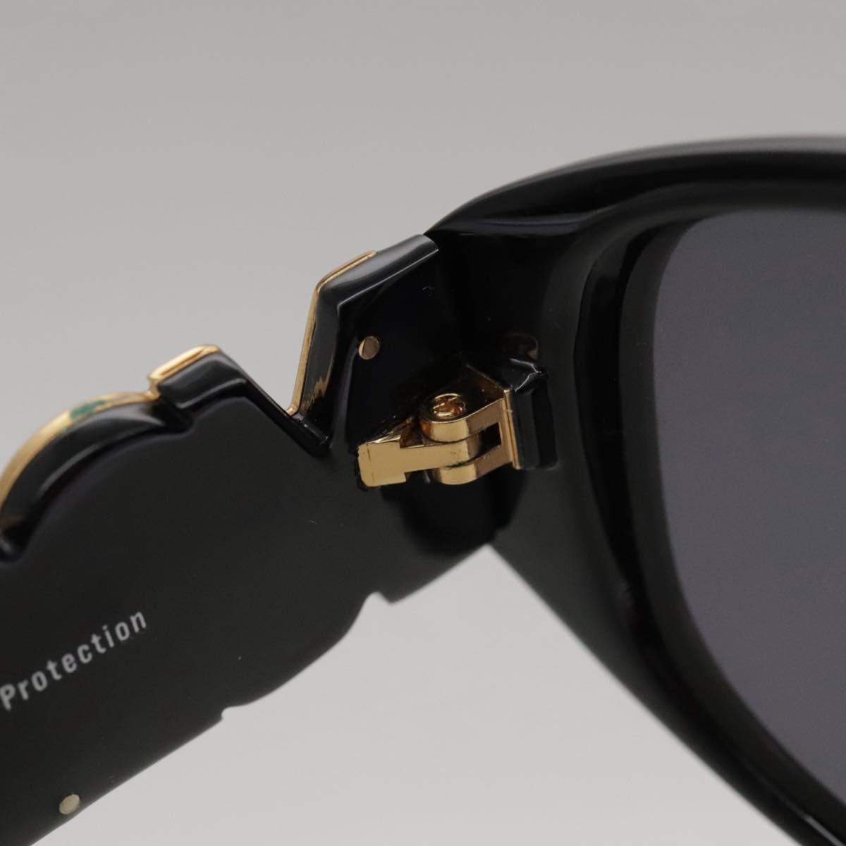 SAINT LAURENT Sunglasses plastic Black Auth yk16011