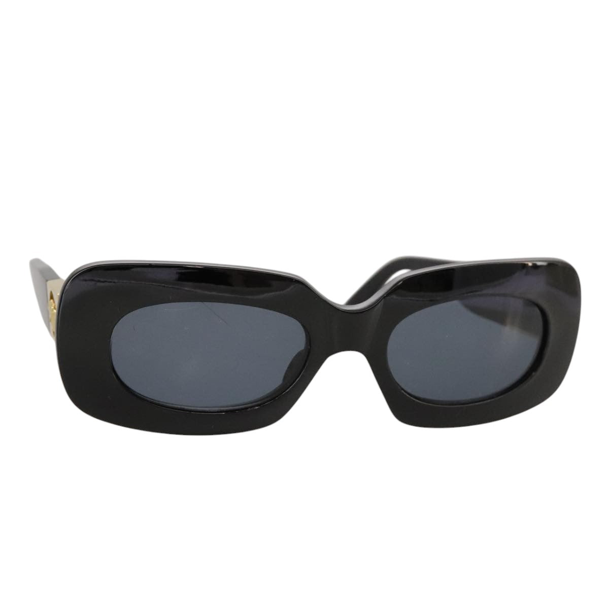 VERSACE Sunglasses plastic Black Auth yk16017