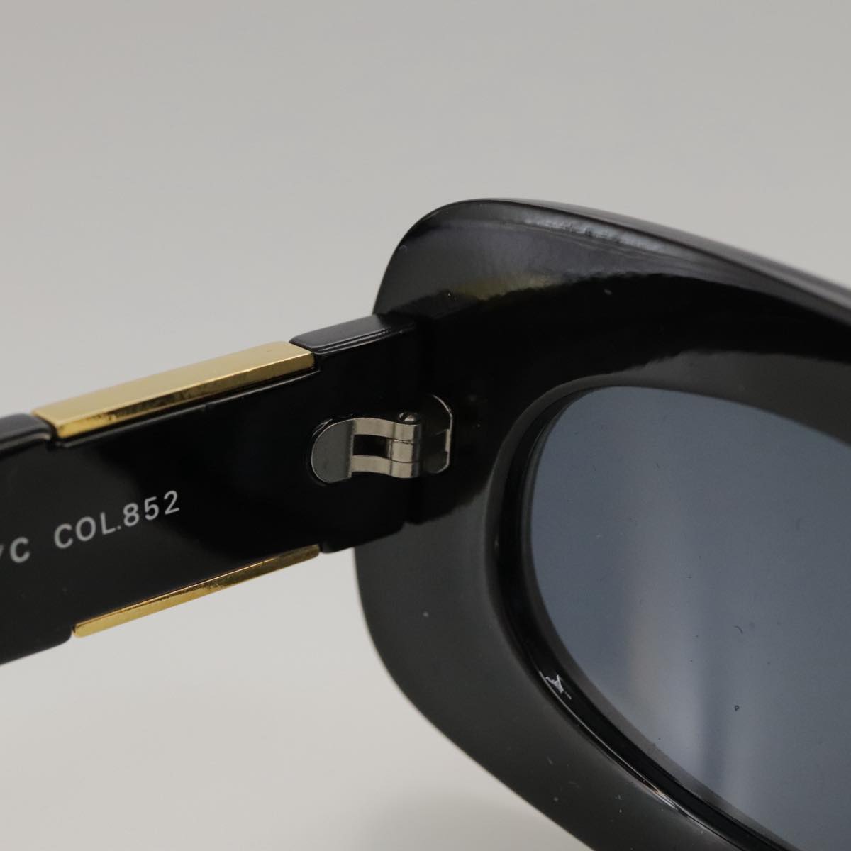 VERSACE Sunglasses plastic Black Auth yk16017