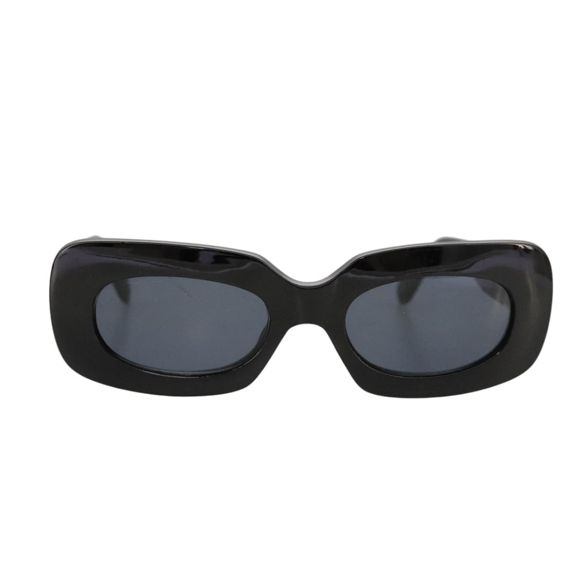 VERSACE Sunglasses plastic Black Auth yk16017