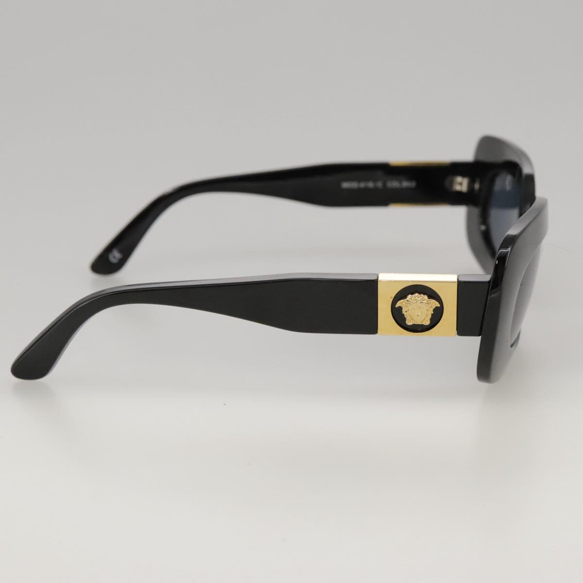 VERSACE Sunglasses plastic Black Auth yk16017