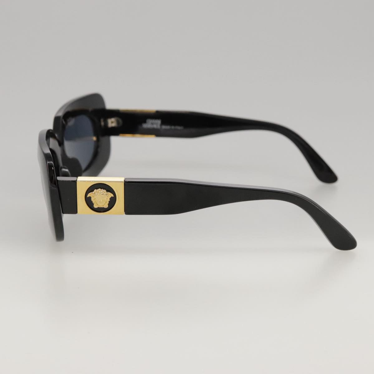 VERSACE Sunglasses plastic Black Auth yk16017